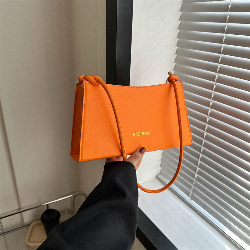 French-Inspired Candy Color Shoulder Bag