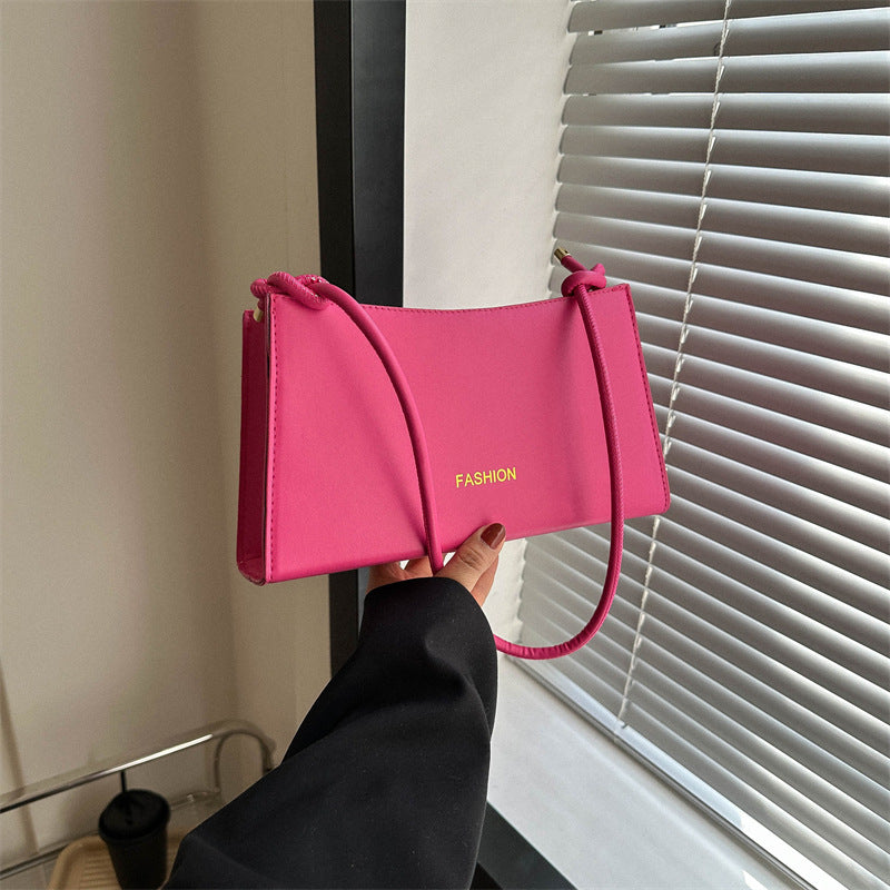 French-Inspired Candy Color Shoulder Bag