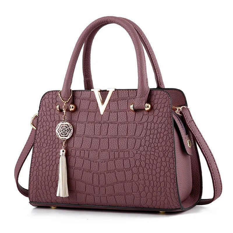 Crocodile Pattern PU Leather Handbag