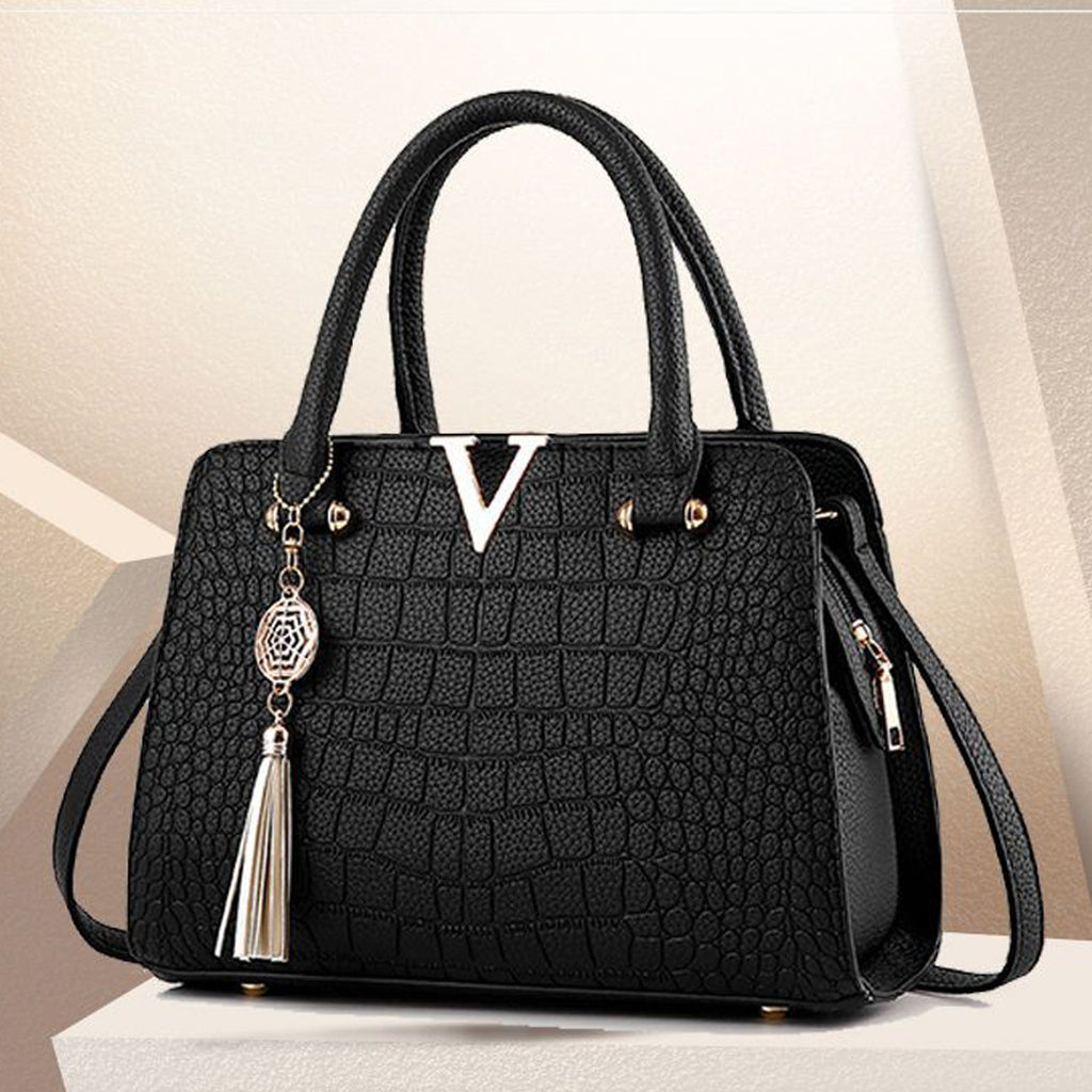 Crocodile Pattern PU Leather Handbag