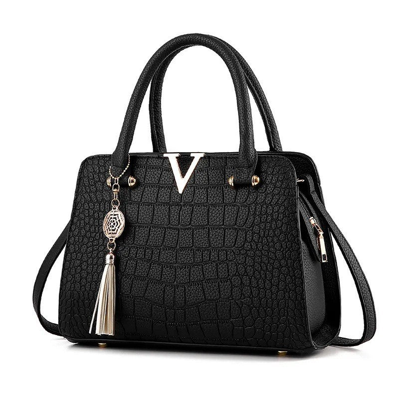 Crocodile Pattern PU Leather Handbag